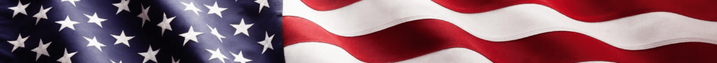 portion of wavy American flag